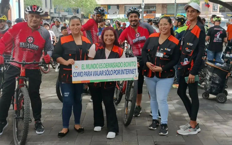 La Ciclo ruta de la Fe que se llevó a cabo hoy