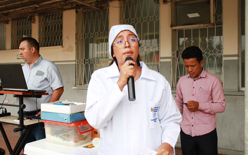 Estudiantes y docentes de la carrera Tecnología Superior en Podología del (ITB) participaron en la Primera Feria de la Salud