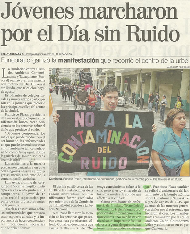 CAMINATA CONTRA LA INTOXICACIÓN ACÚSTICA