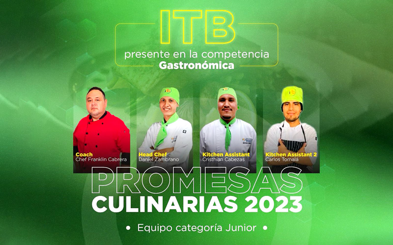 Les deseamos a nuestros talentosos estudiantes de gastronomía mucha suerte en la Competencia Promesas Culinarias 2023. 