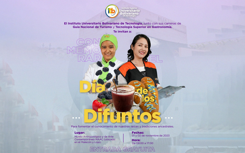 Únete a nosotros donde nuestros estudiantes de la carrera de Guía Nacional de Turismo conmemoran el Día Internacional de los Difuntos.