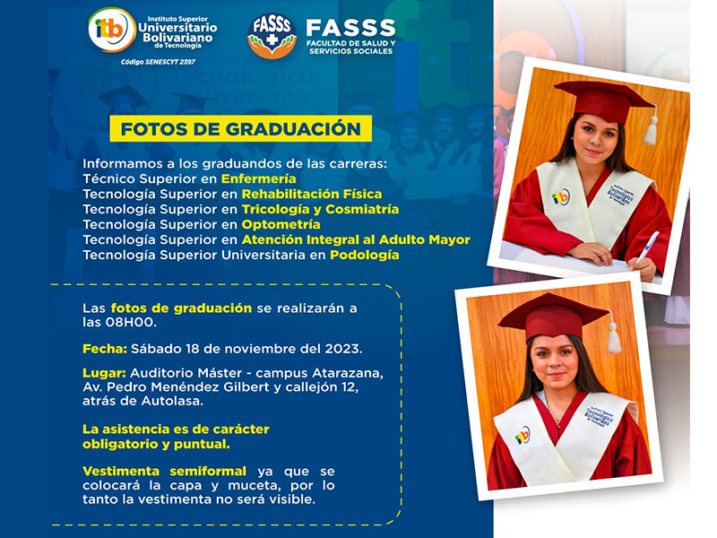  ¡Atención a nuestros graduados!