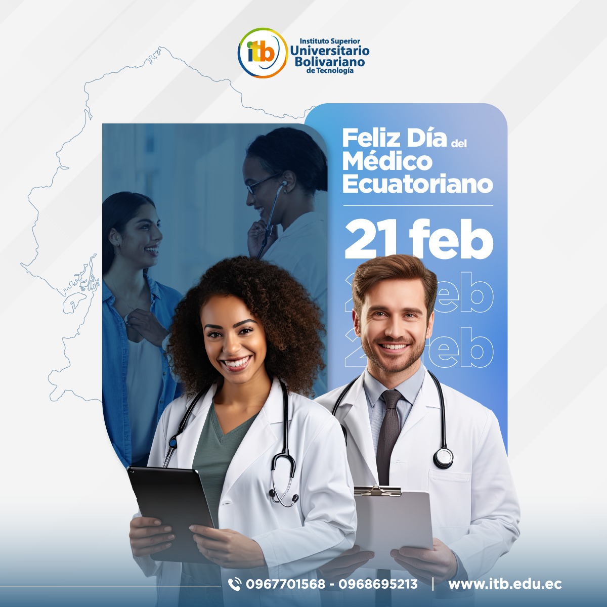 la Facultad Académica de Salud y Servicios Sociales del ITB nos enorgullece ser partícipes en la formación de futuros líderes en el ámbito médico.