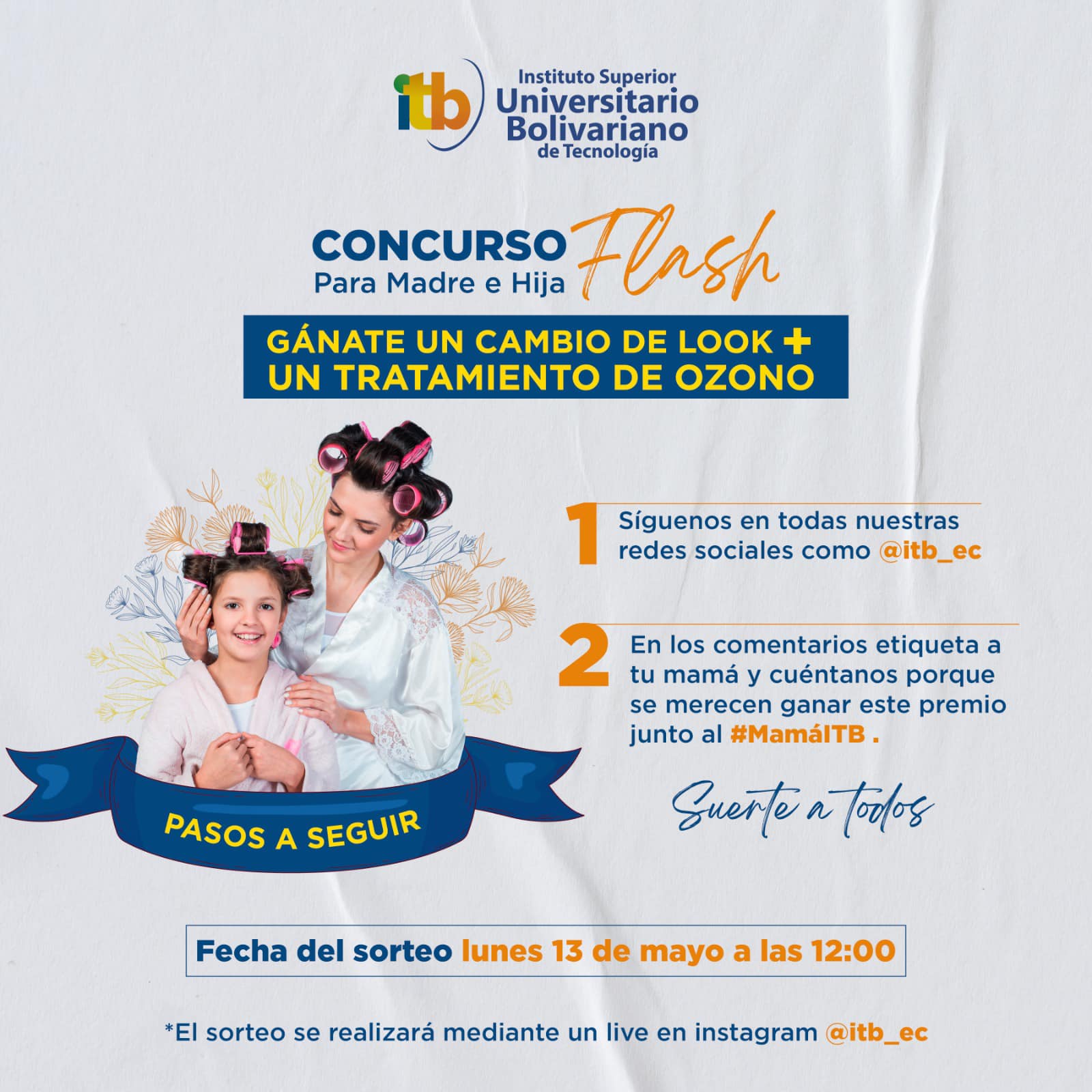 ¡Por el Día de las Madres!  Participa en nuestro emocionante concurso "Madre e Hija Flash"