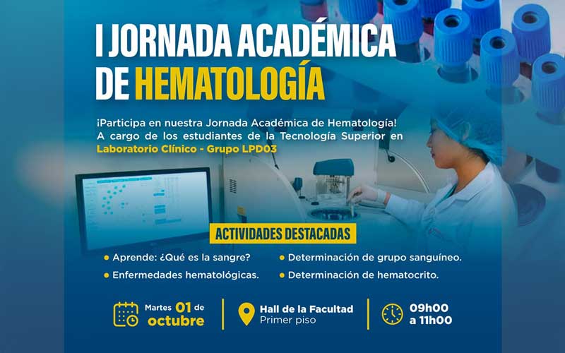 ¡Únete a la I Jornada Académica de Hematología!