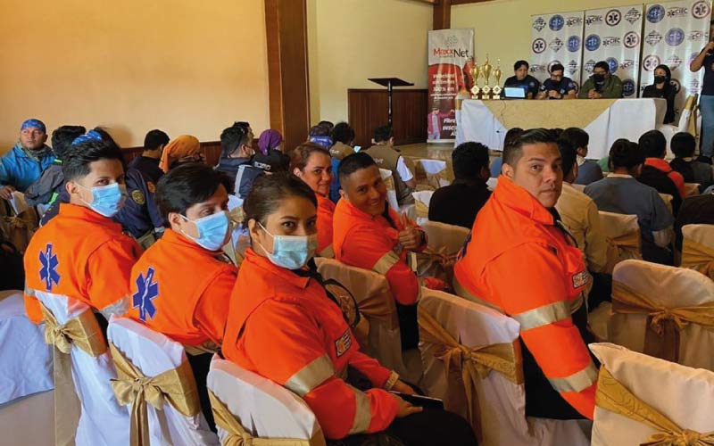 Estudiantes participan en Competencia de Emergencias Médicas Chimborazo 2022