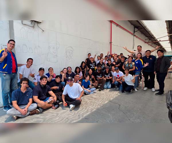 Estudiantes del ITB impulsaron la creatividad con actividad de vinculación “Murales Creativos”
