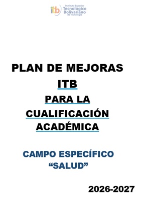 Aprobados los Planes de Mejora 2026-2027 de las carreras del ITB que postulan a la Cualificación Académica