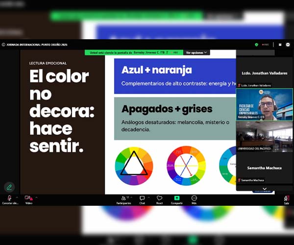 Docente del ITB compartió máster class en el VII Encuentro Internacional de Diseño y Comunicación Visual