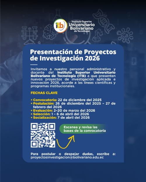 CONVOCATORIA INSTITUCIONAL PARA PRESENTACIÓN DE PROYECTOS DE INVESTIGACIÓN 2026